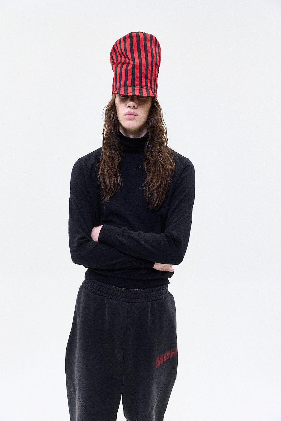 "REMI" lightweight highneck knit midnight