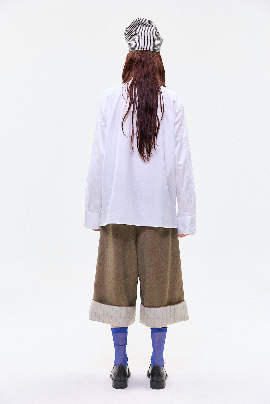 "SABEL" Wool 3/4 short with cuff hazel