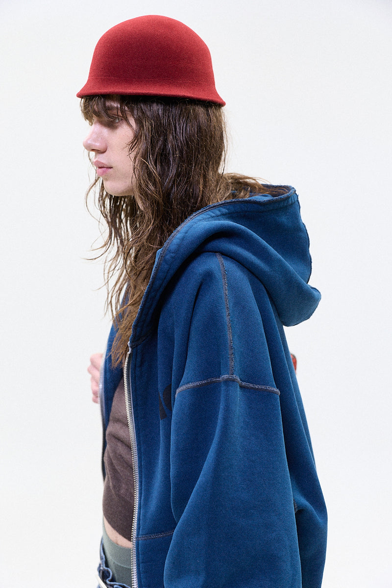 "ALLIUM" HEAVY ZIPPER HOOD