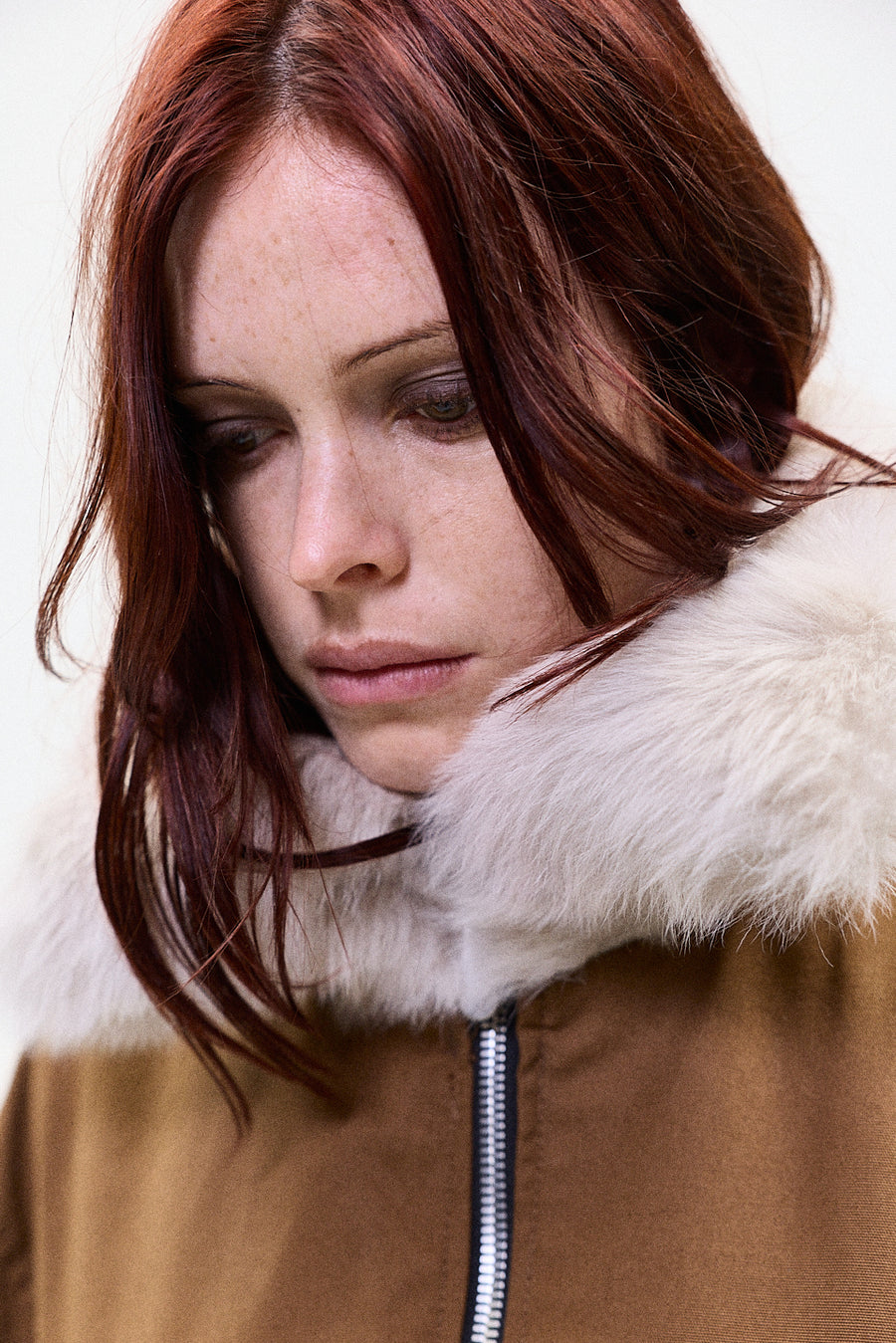 "JUNO" fur collar jacket