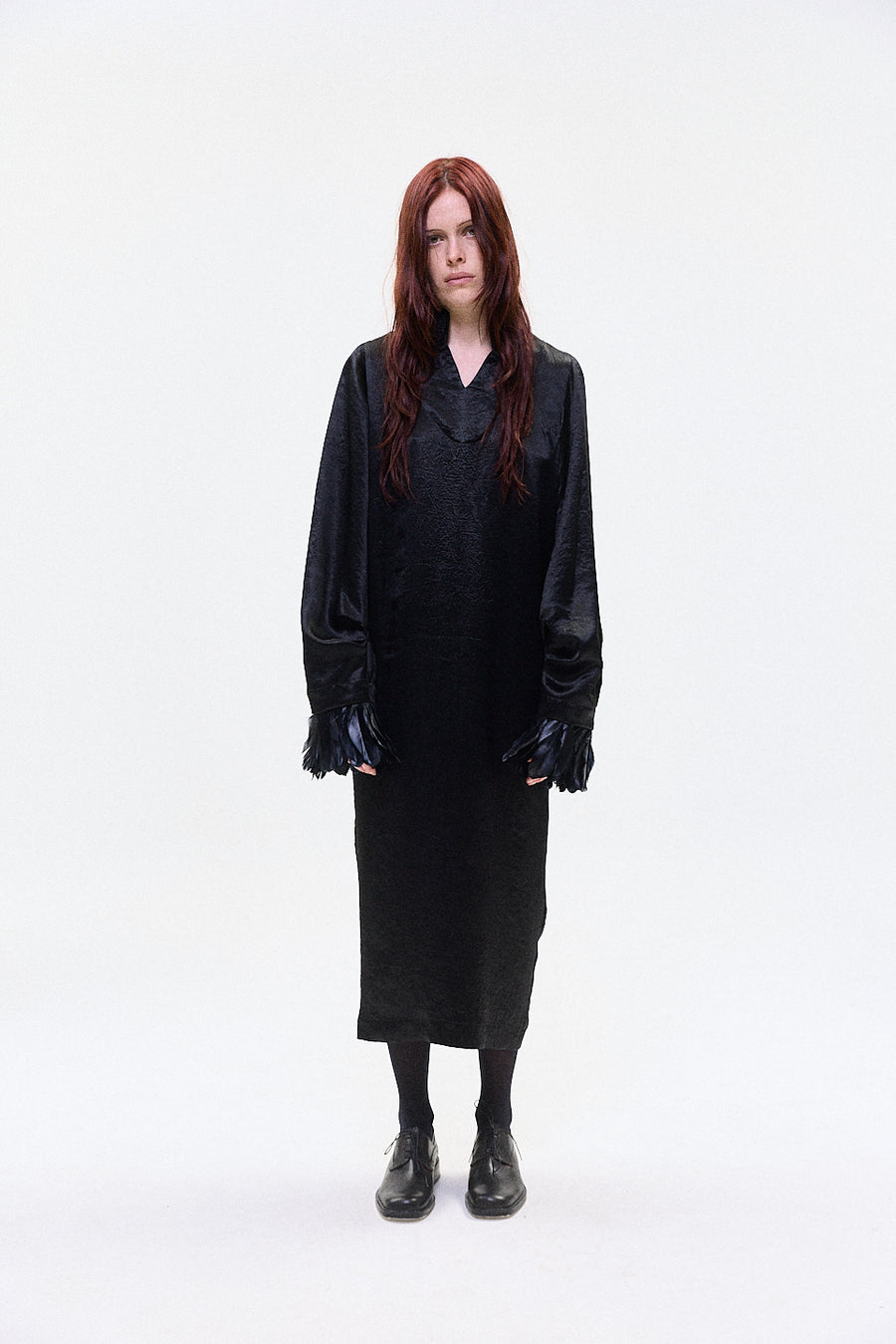 "REN" satin cupro dress