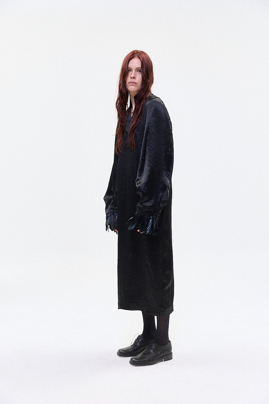 "REN" satin cupro dress