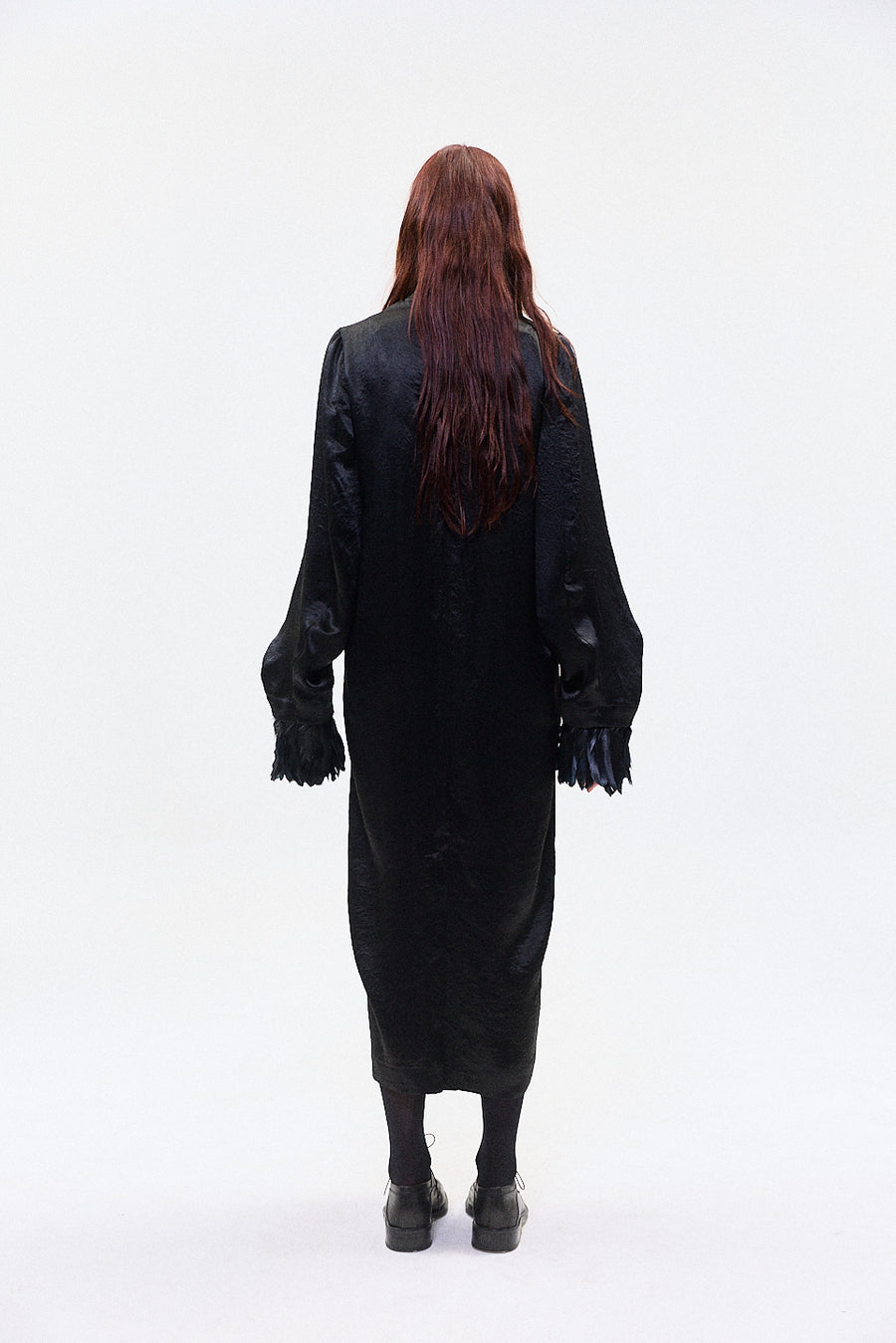 "REN" satin cupro dress