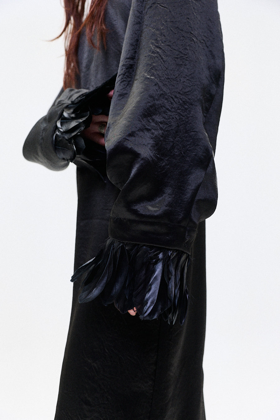 "REN" satin cupro dress