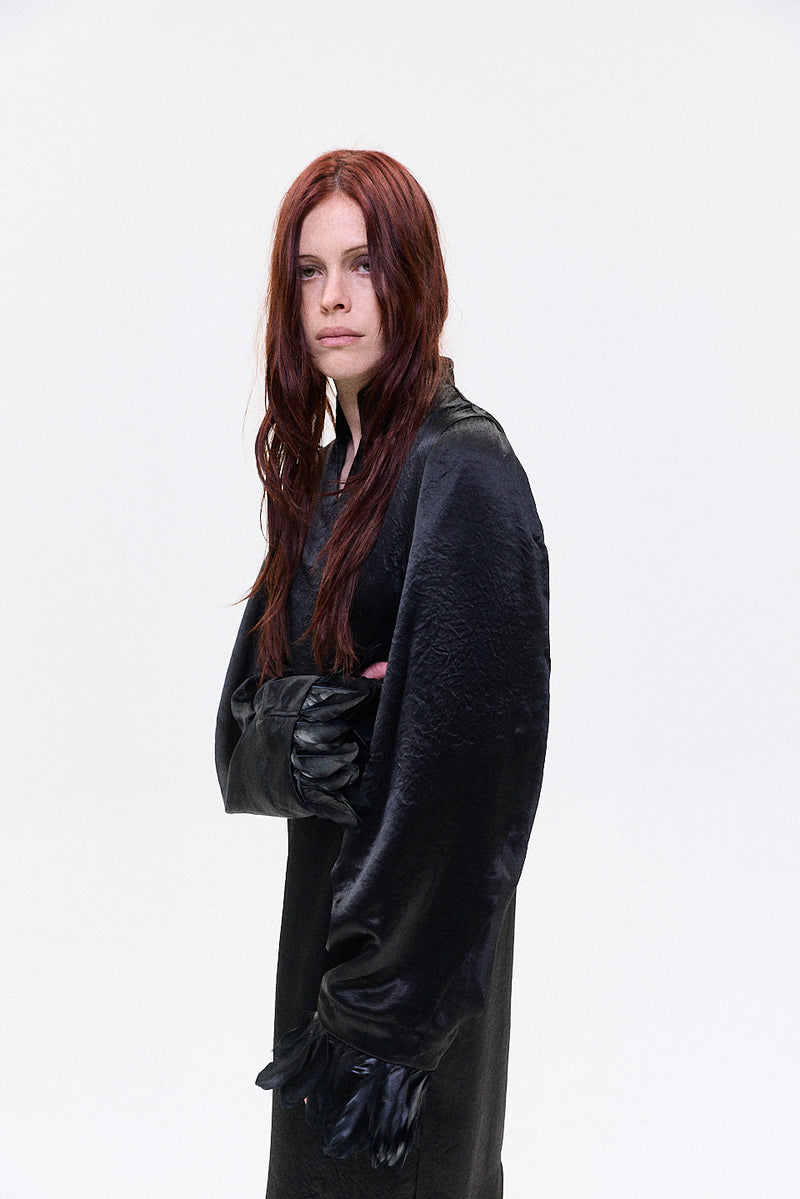 "REN" satin cupro dress