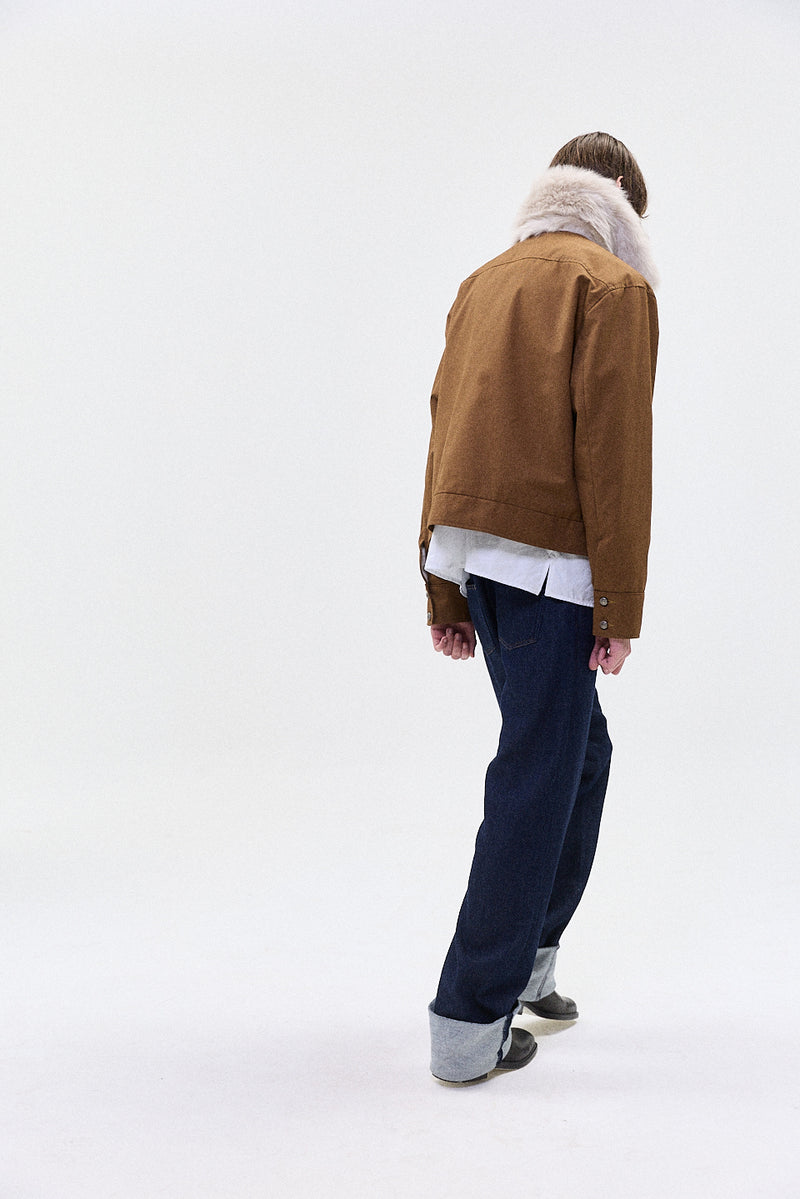"JUNO" fur collar jacket
