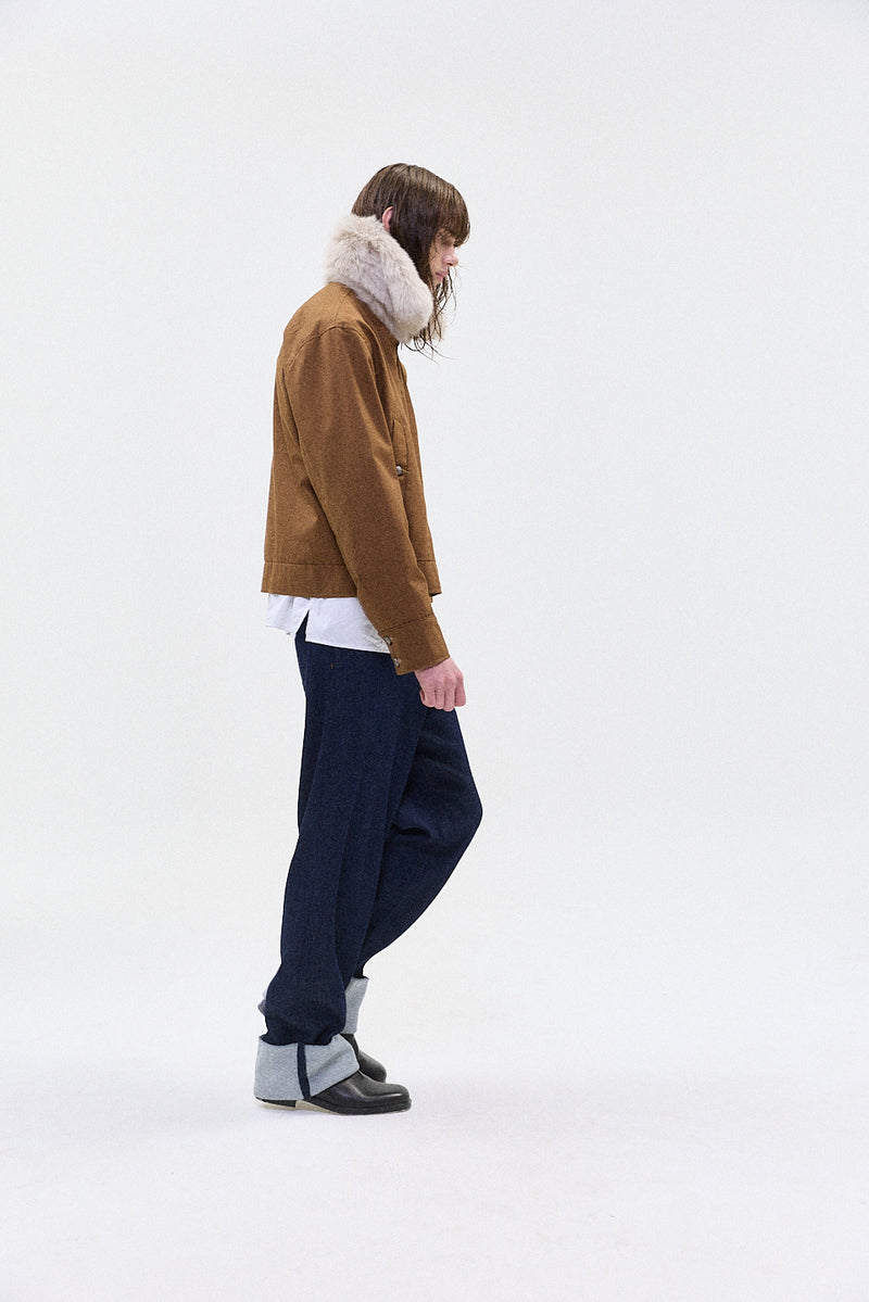 "JUNO" fur collar jacket