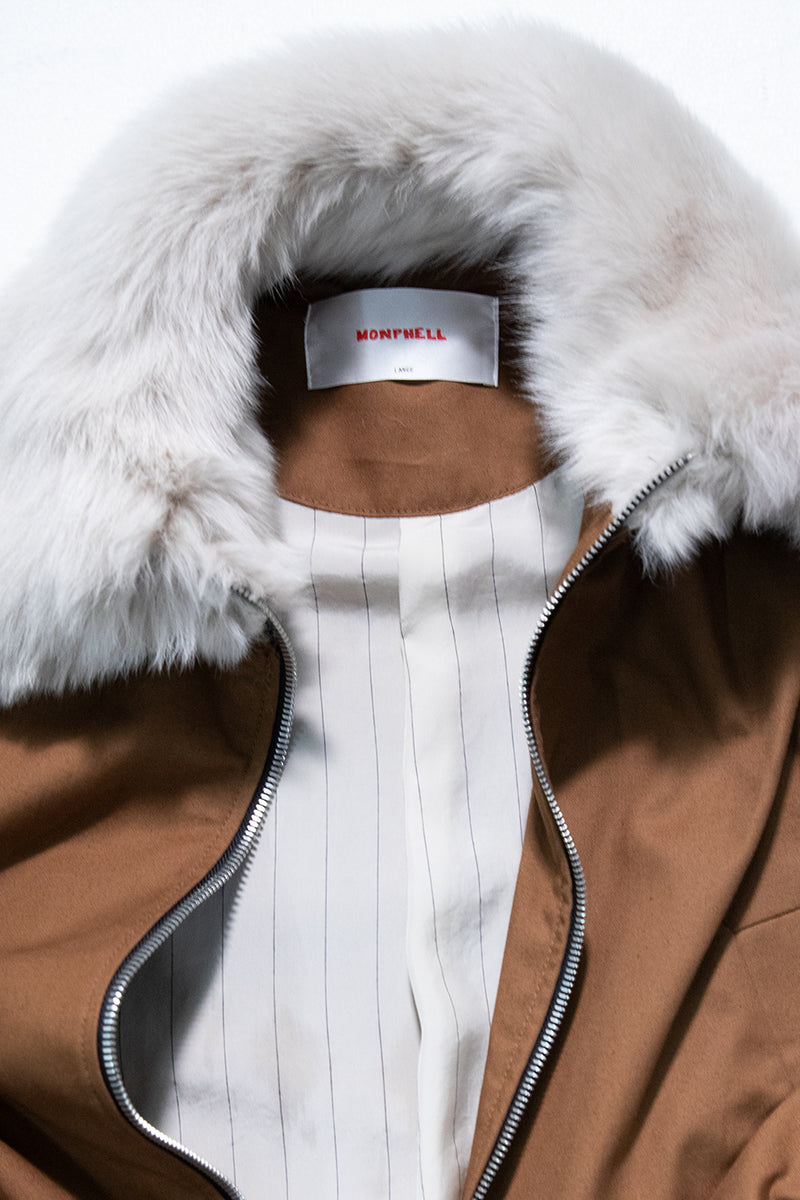 "JUNO" fur collar jacket