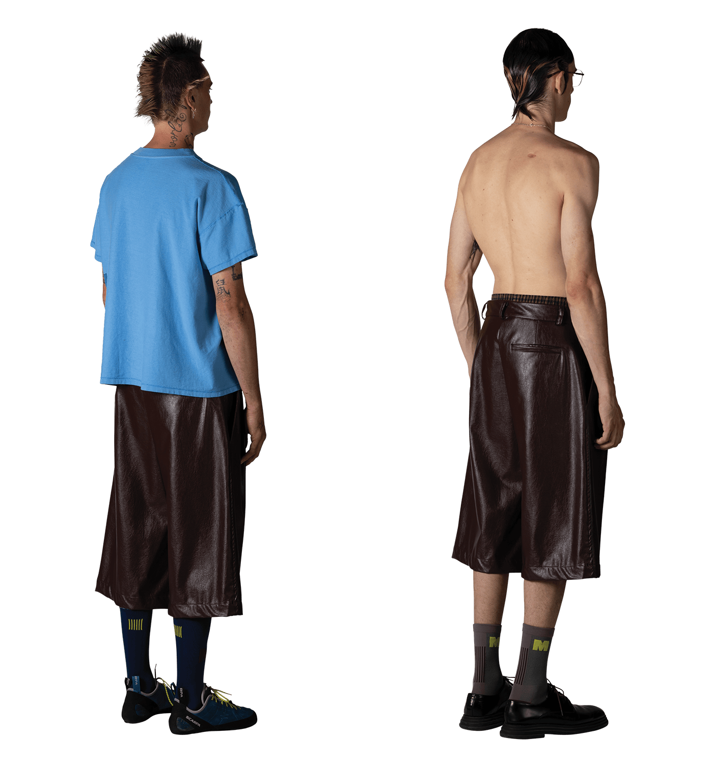 3/4 Rider Shorts "Faux leather" image 4