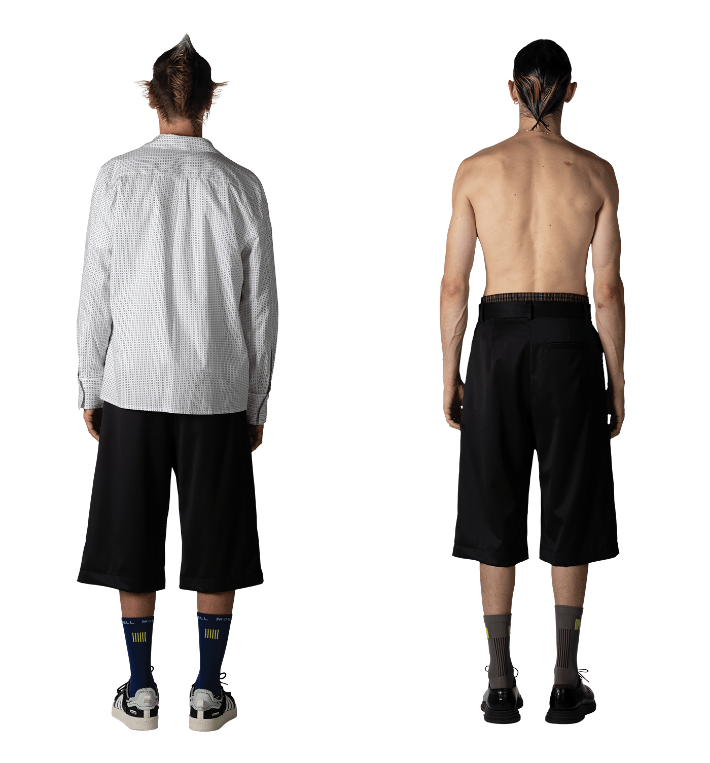 3/4 Rider Shorts "Midnight wool" image 5