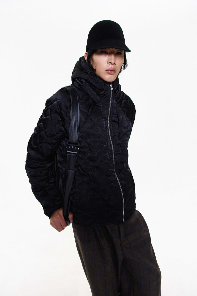 "MICHELLE" RABBIT FUR CAP BLACK