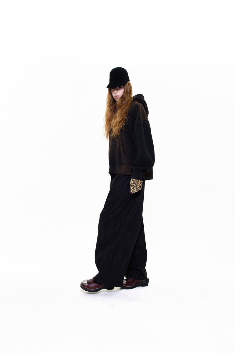 "MICHELLE" RABBIT FUR CAP BLACK