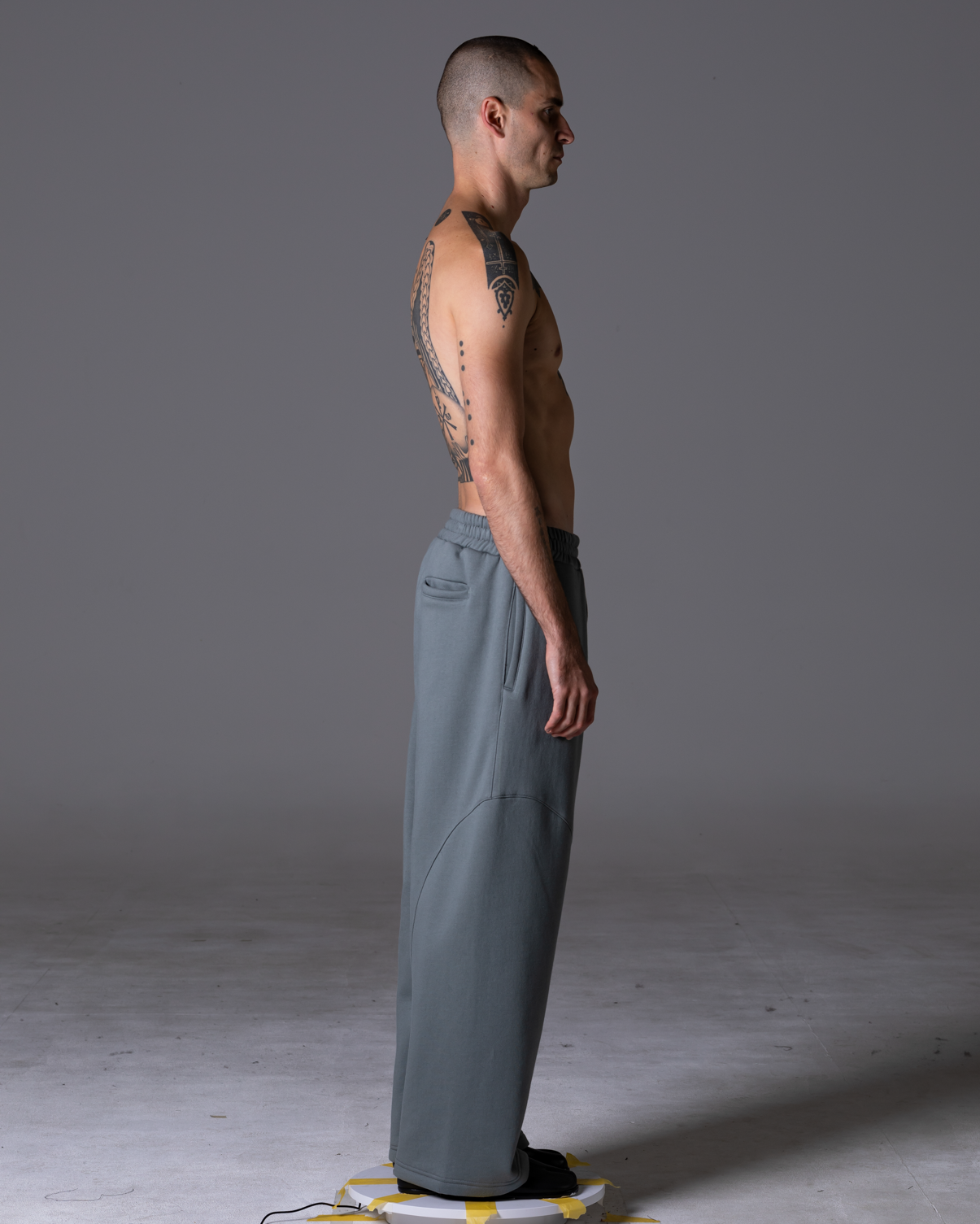 "Kiko" Track pant wool fleece Slate image 6