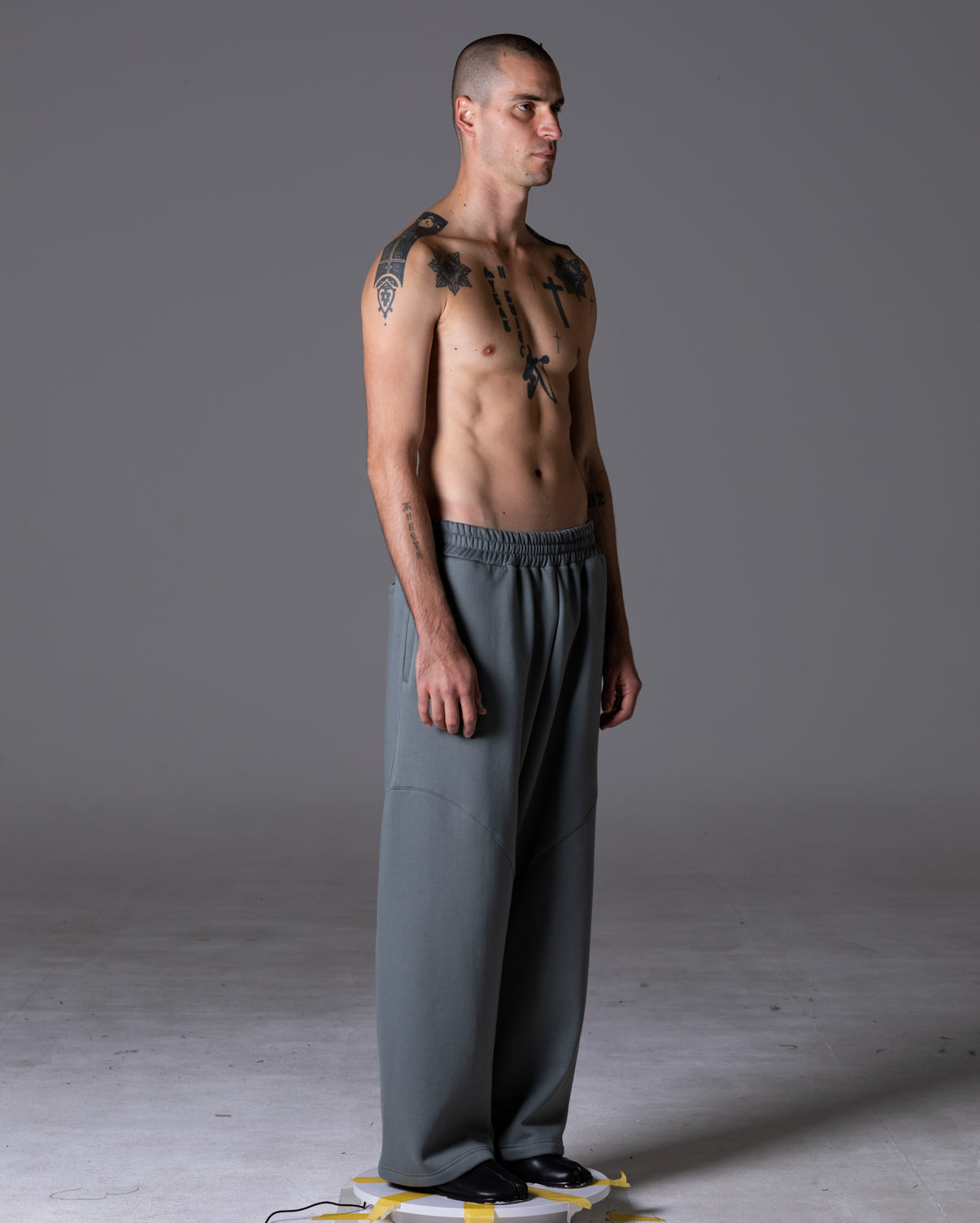 "Kiko" Track pant wool fleece Slate image 7