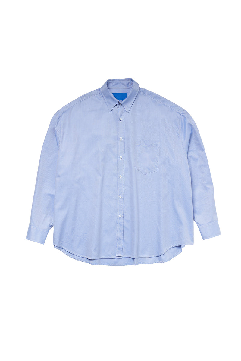"otto" Oversized button up shirt blue
