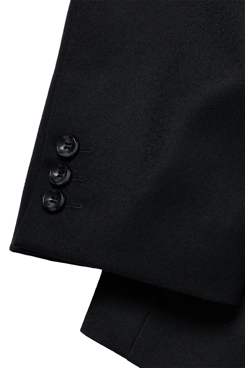 "JIMMY" TAILORED DOUBLE BREASTED BLAZER BLACK