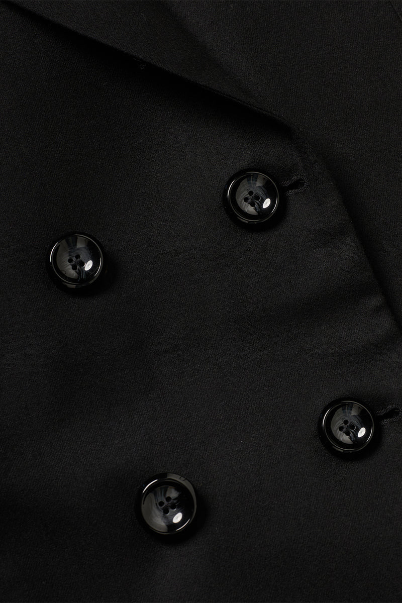 "JIMMY" TAILORED DOUBLE BREASTED BLAZER BLACK