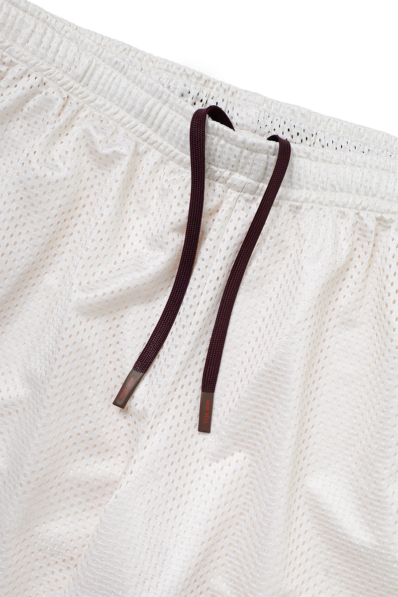 "Alexi" Basketball mesh short cream