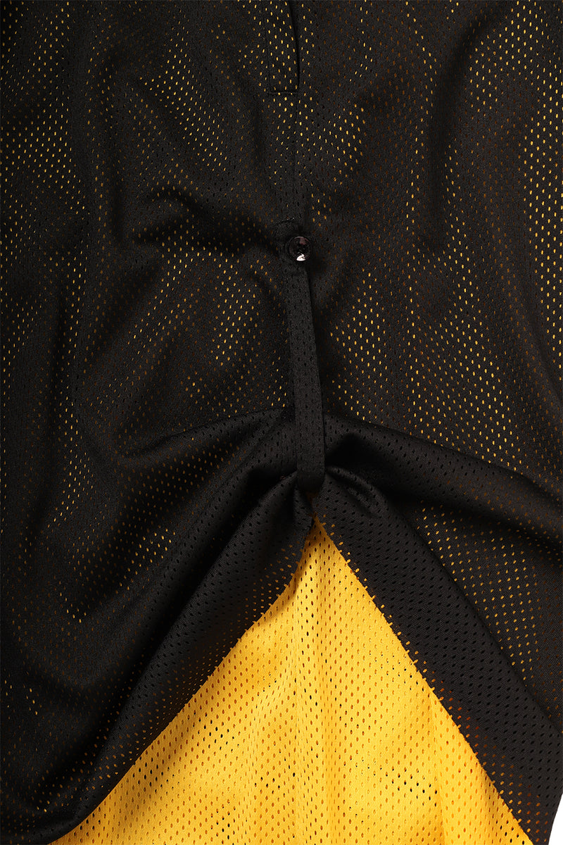 "paris" 3/4 Basketball mesh short black