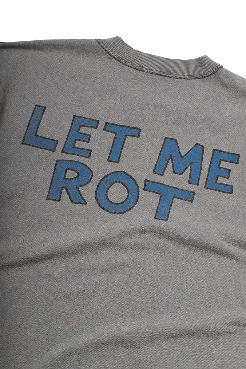 "Let me rot" T-shirt brushed metal