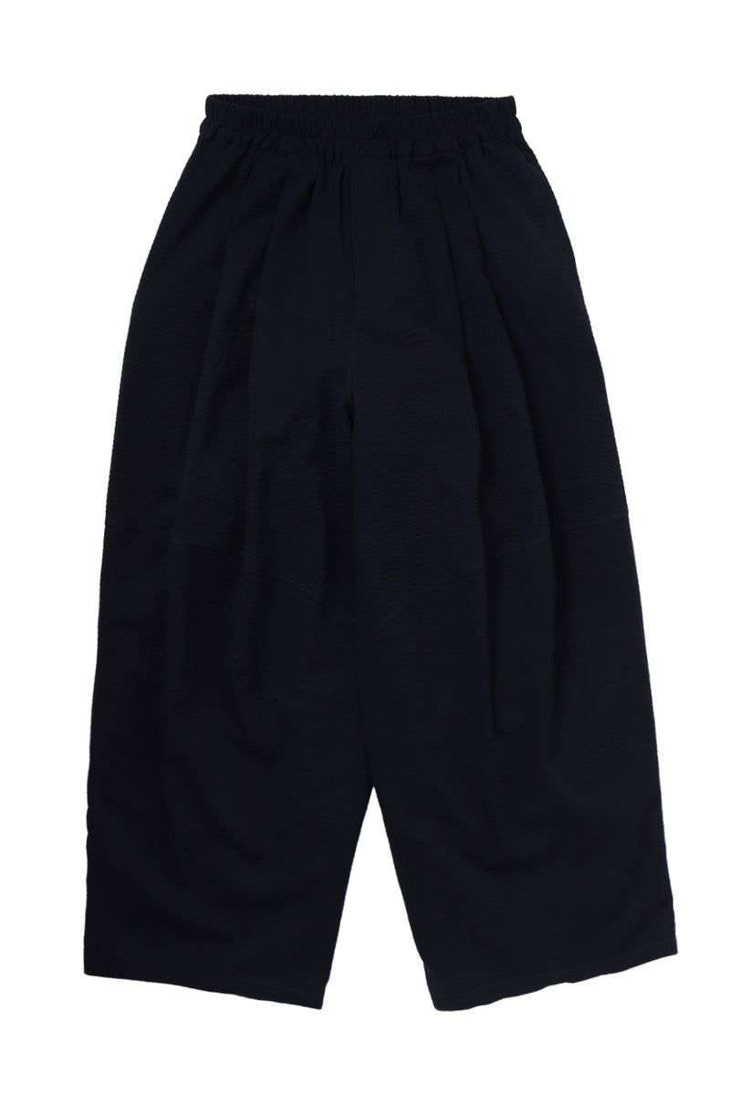 "Nino" Oversized trouser Cotton navy bubble