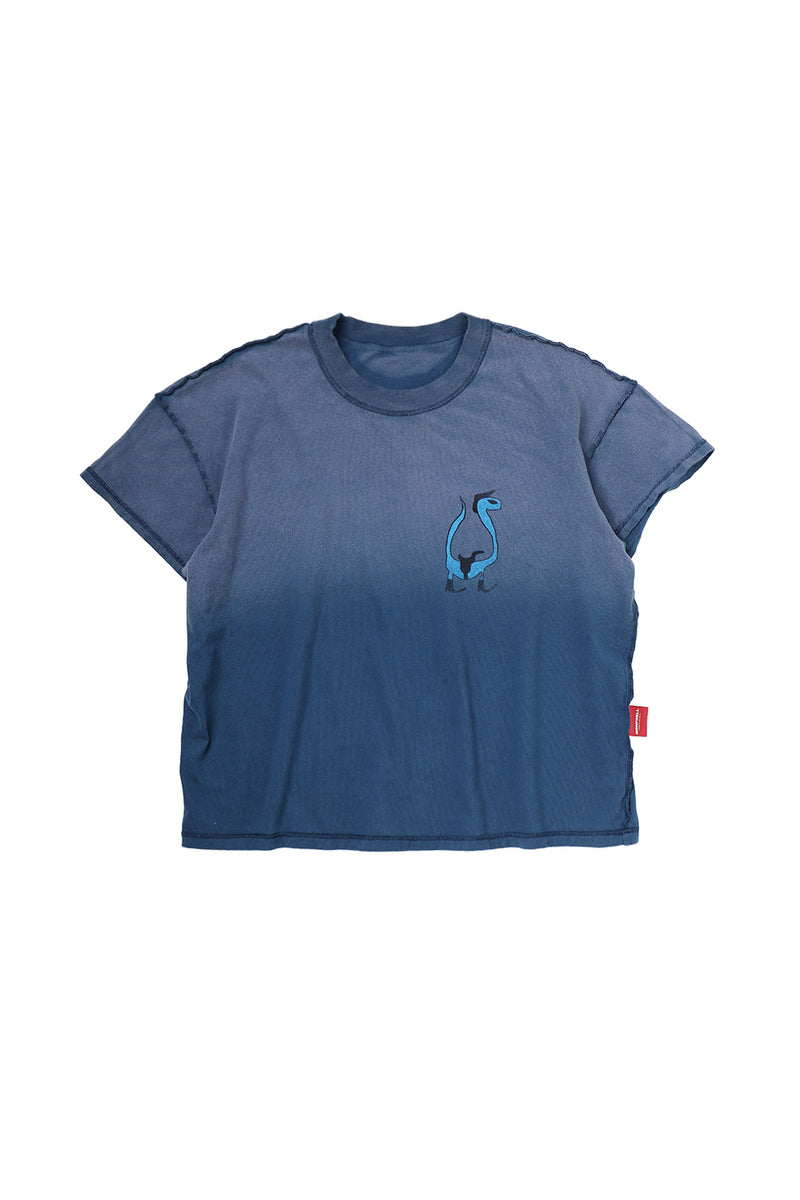 "Steve" T-shirt sun faded Navy