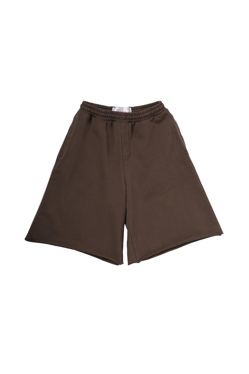 "Yuki" wide terry short chocolate