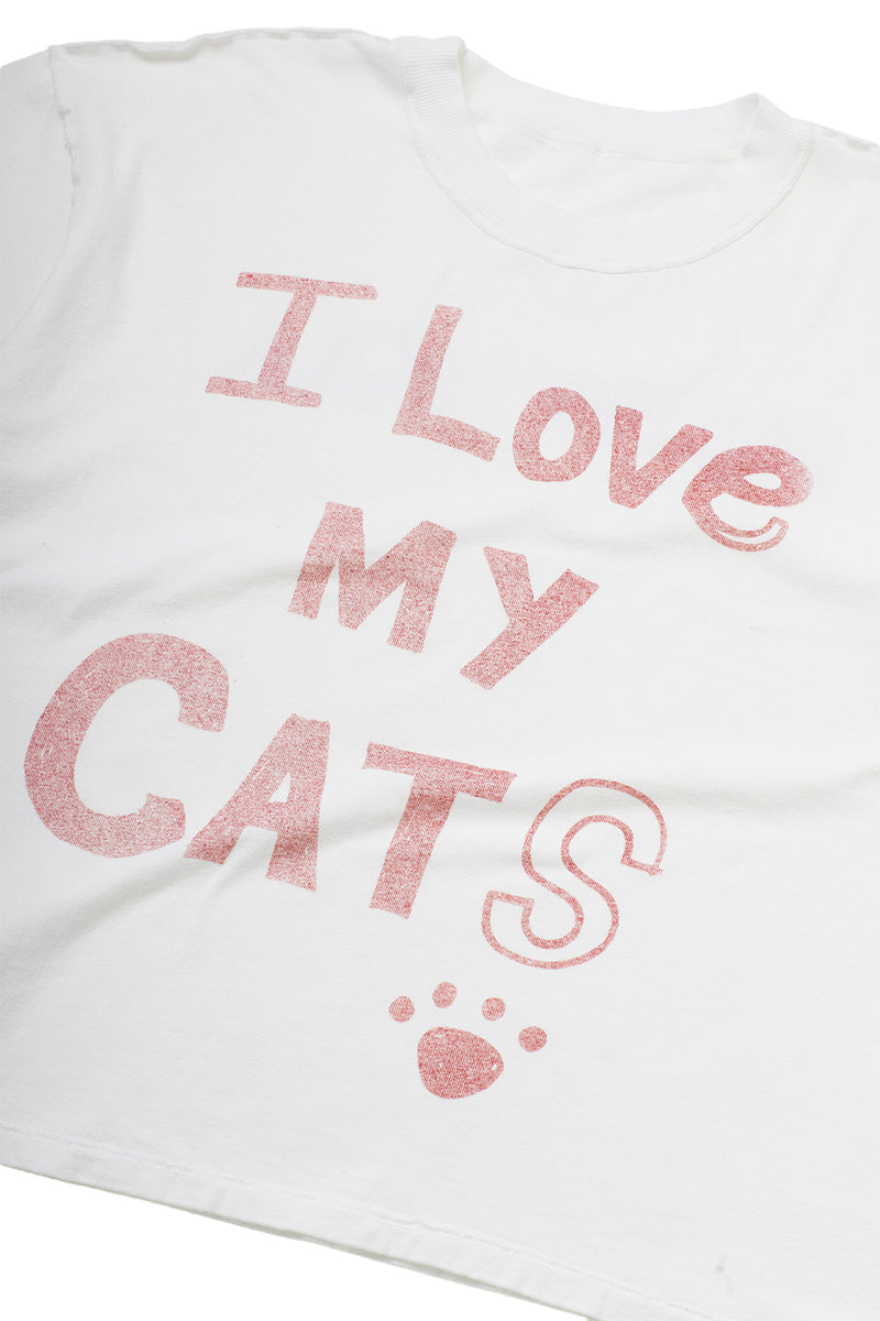 "I love my cats" T-shirt White