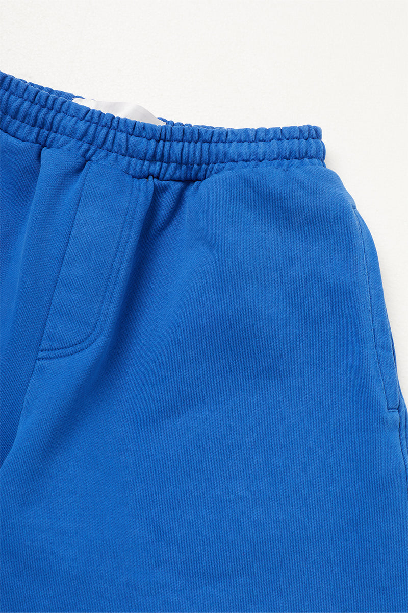 "Yuki" wide terry short marine blue