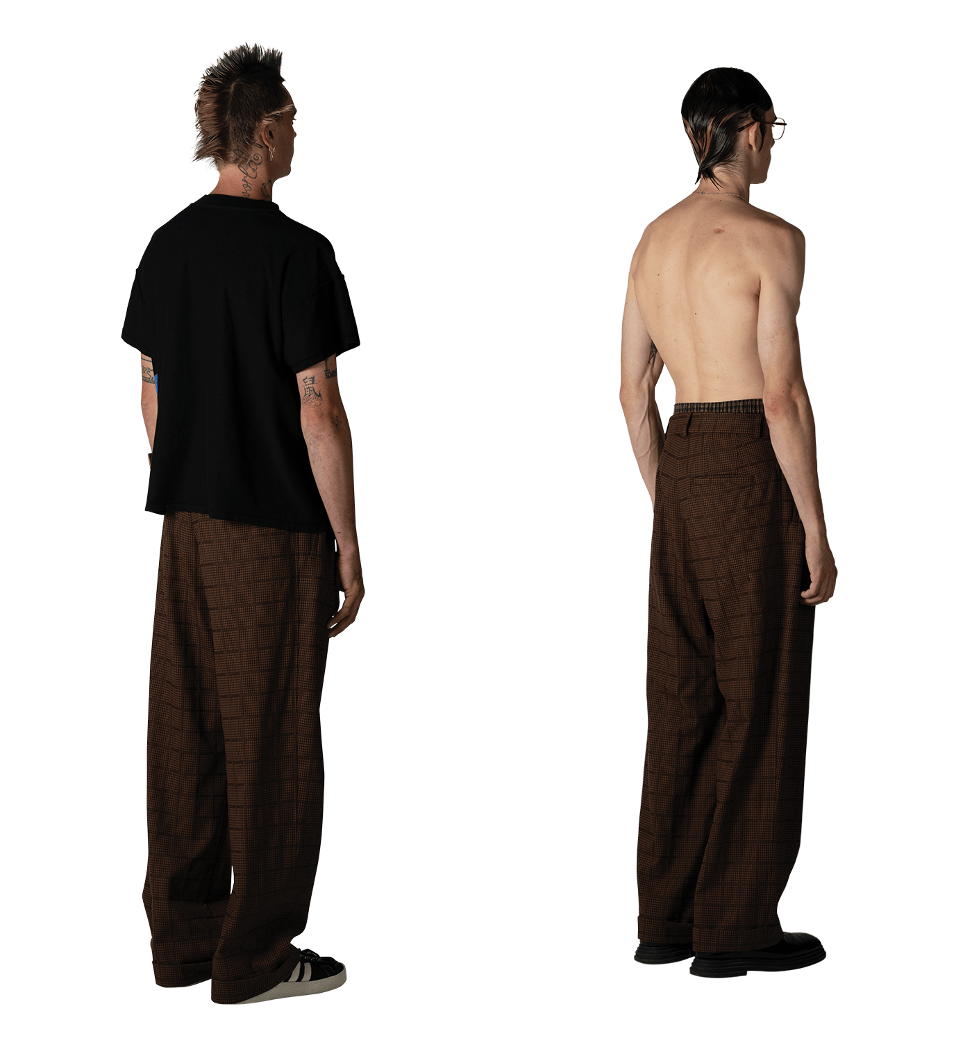 Pleated Trouser "Check" image 4