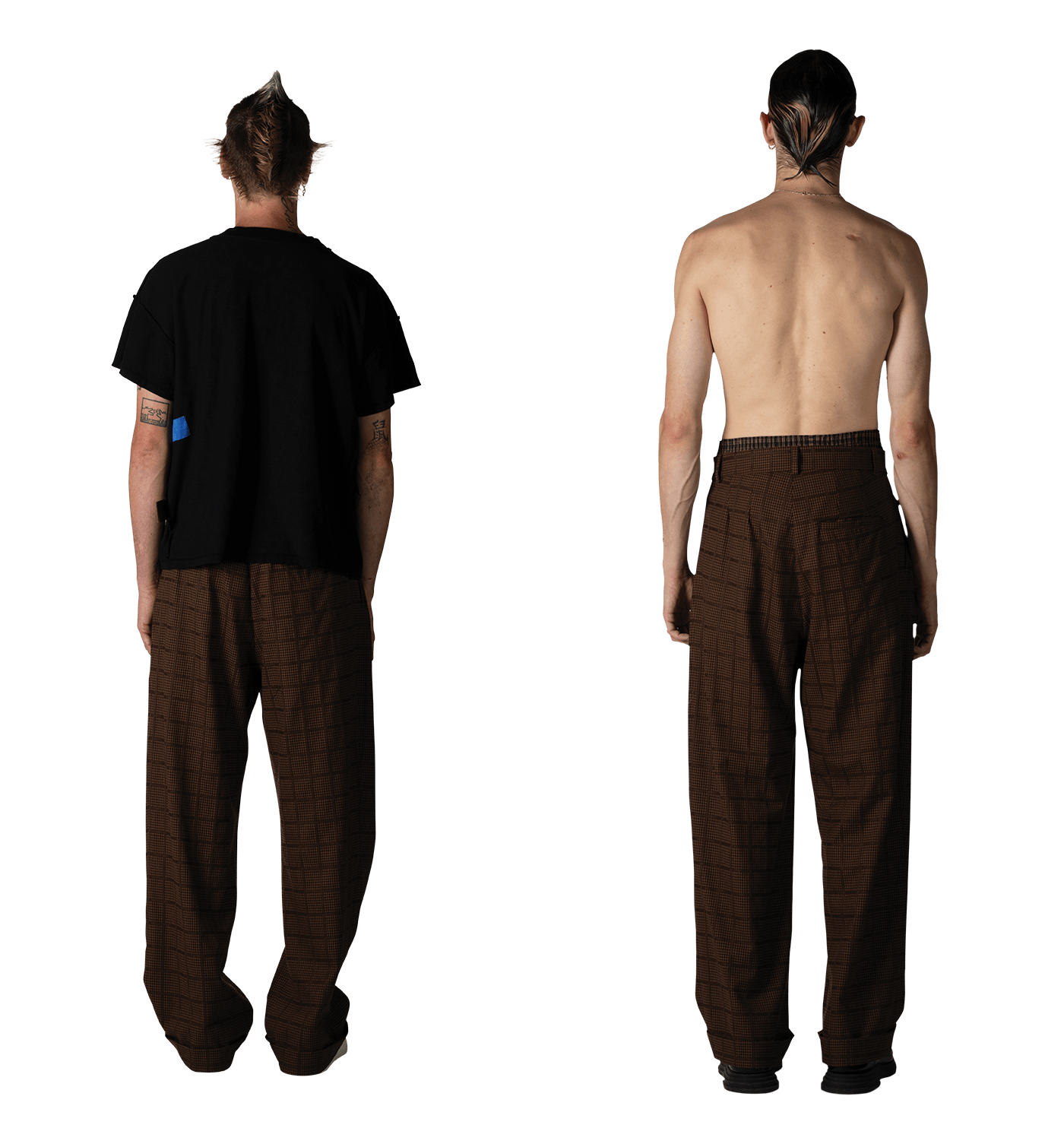 Pleated Trouser "Check" image 5