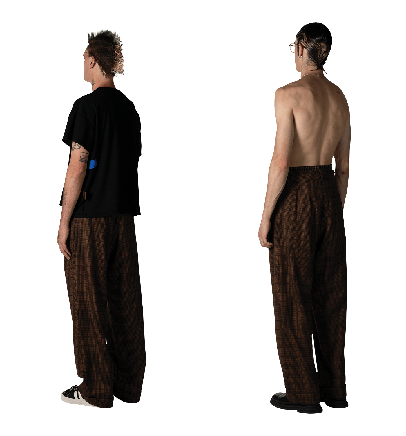 Pleated Trouser "Check" image 6