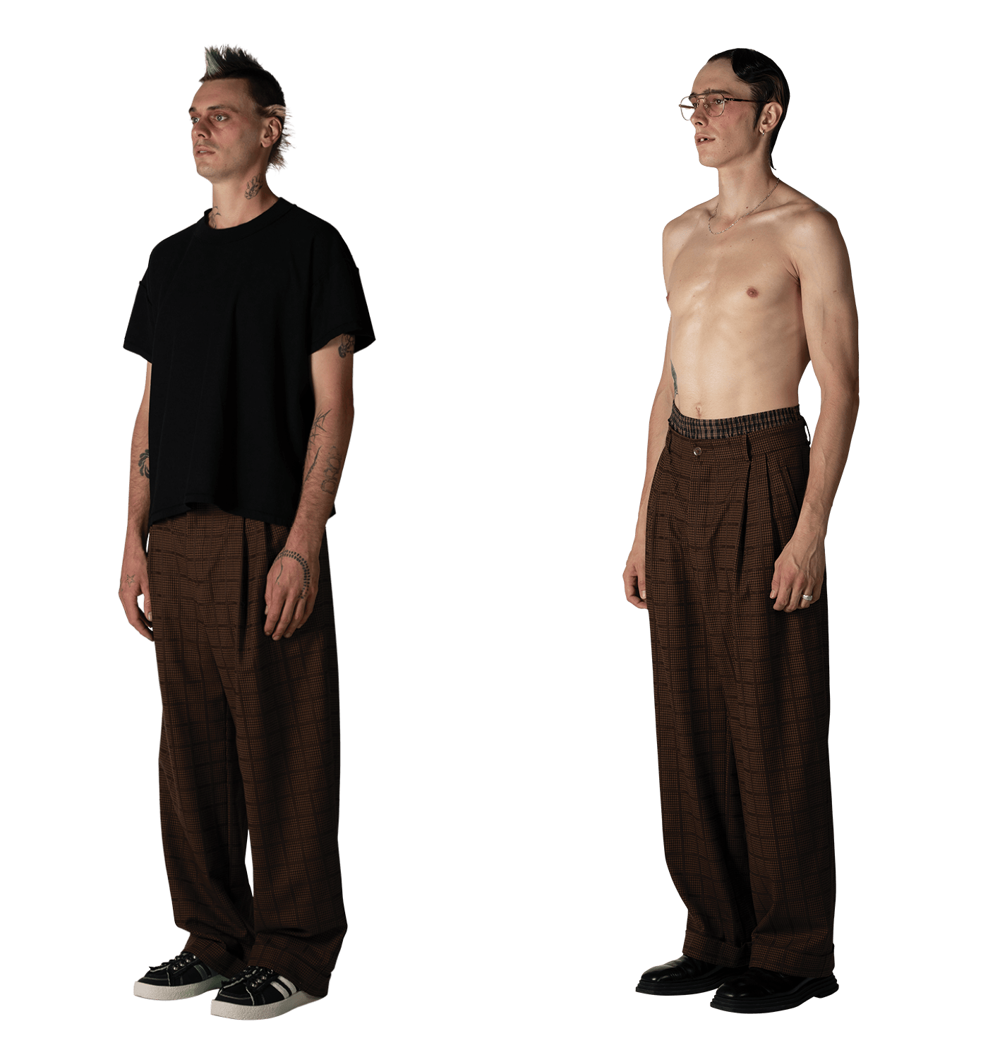 Pleated Trouser "Check" image 8