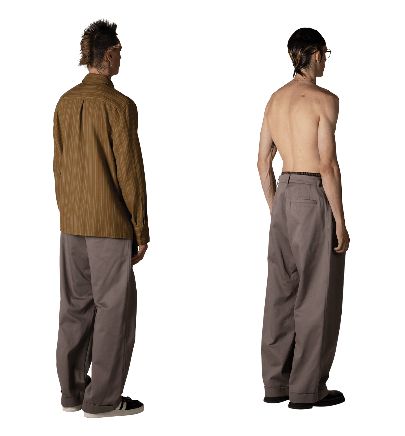Pleated Trouser "Stone" image 4