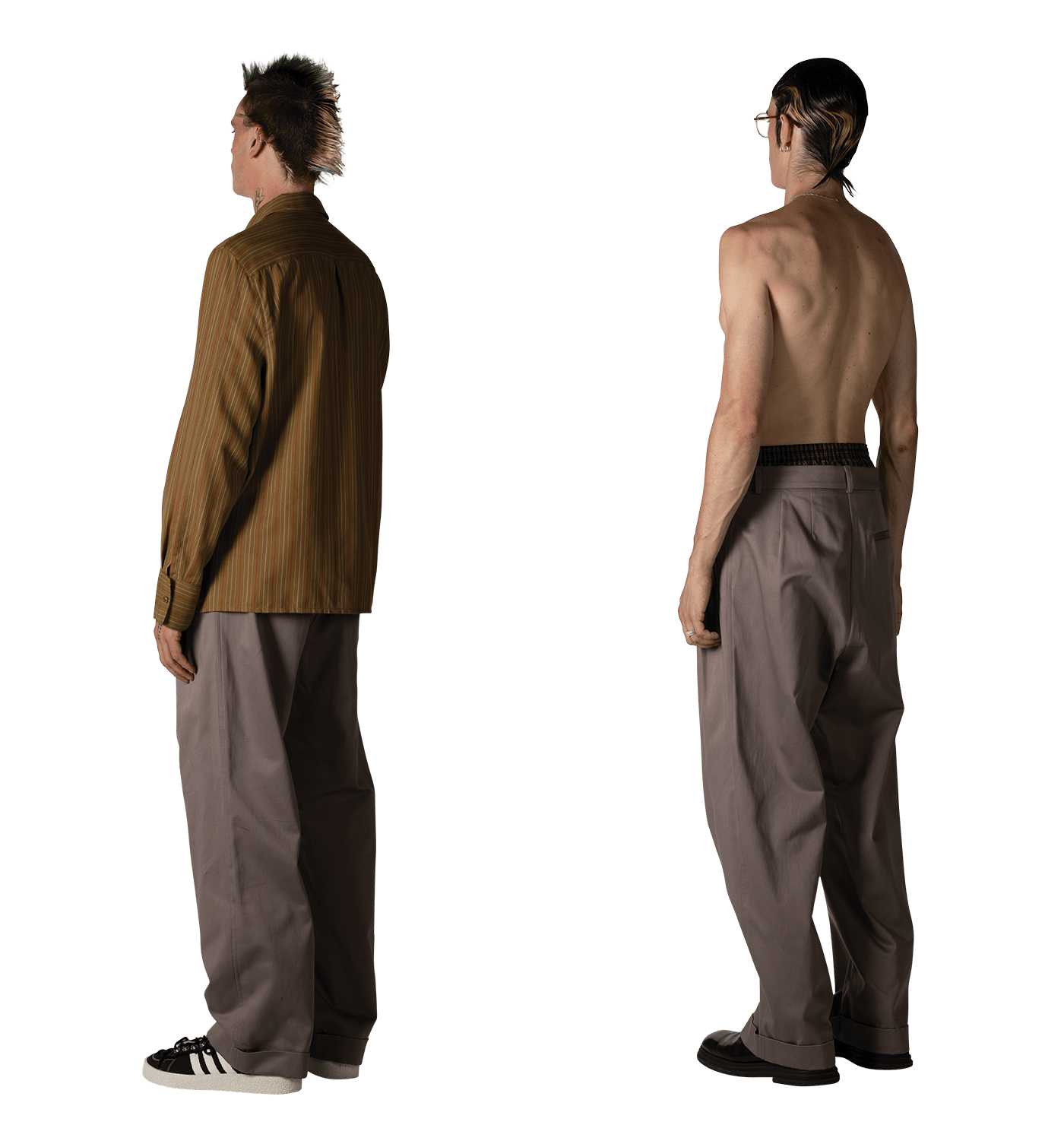 Pleated Trouser "Stone" image 6