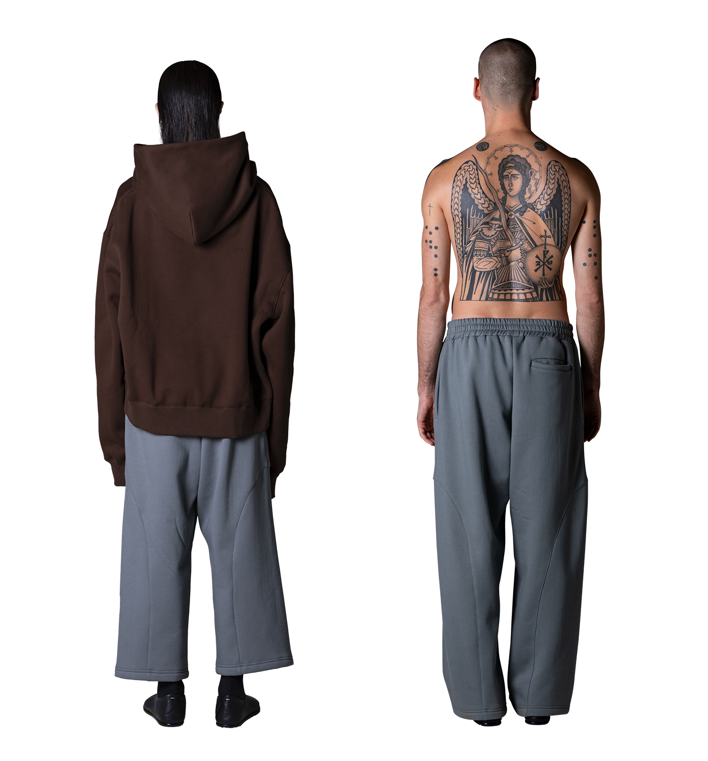 "Kiko" Track pant wool fleece Slate image 3