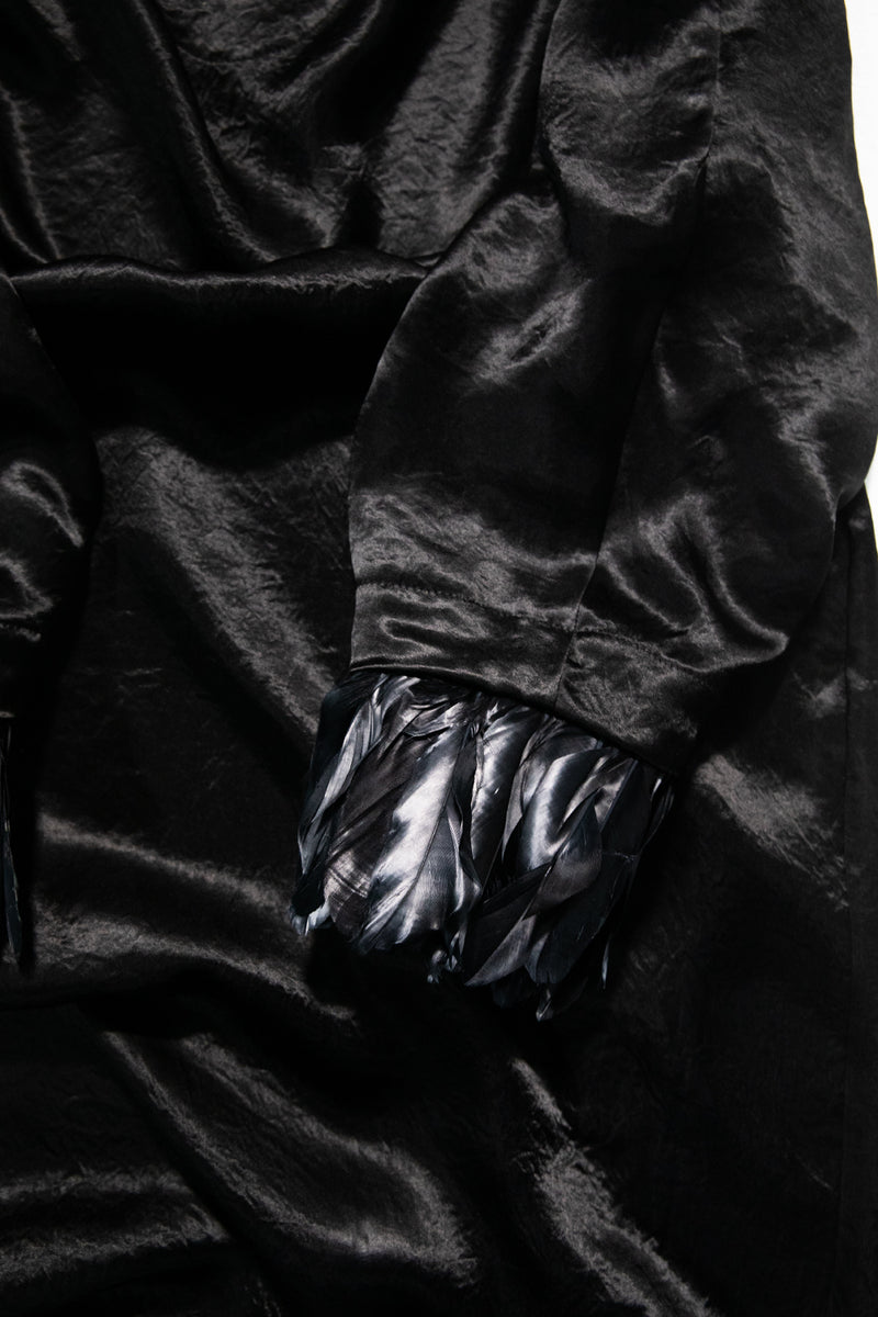"REN" satin cupro dress