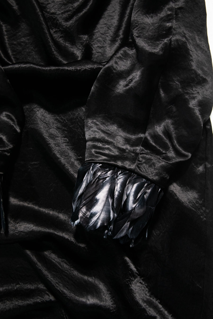"REN" satin cupro dress
