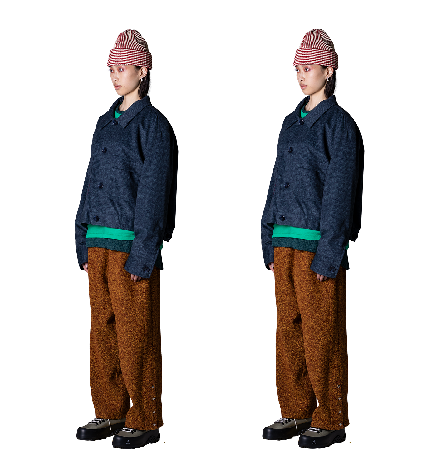 "Umeko" waist coat speckled navy image 2