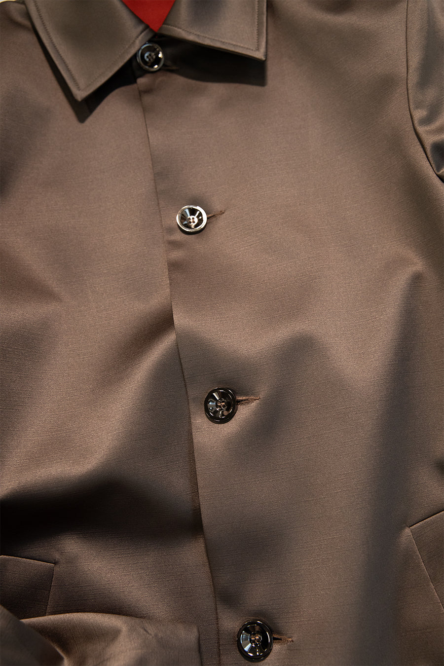 "BORIS" SATIN SHINE OVER COAT