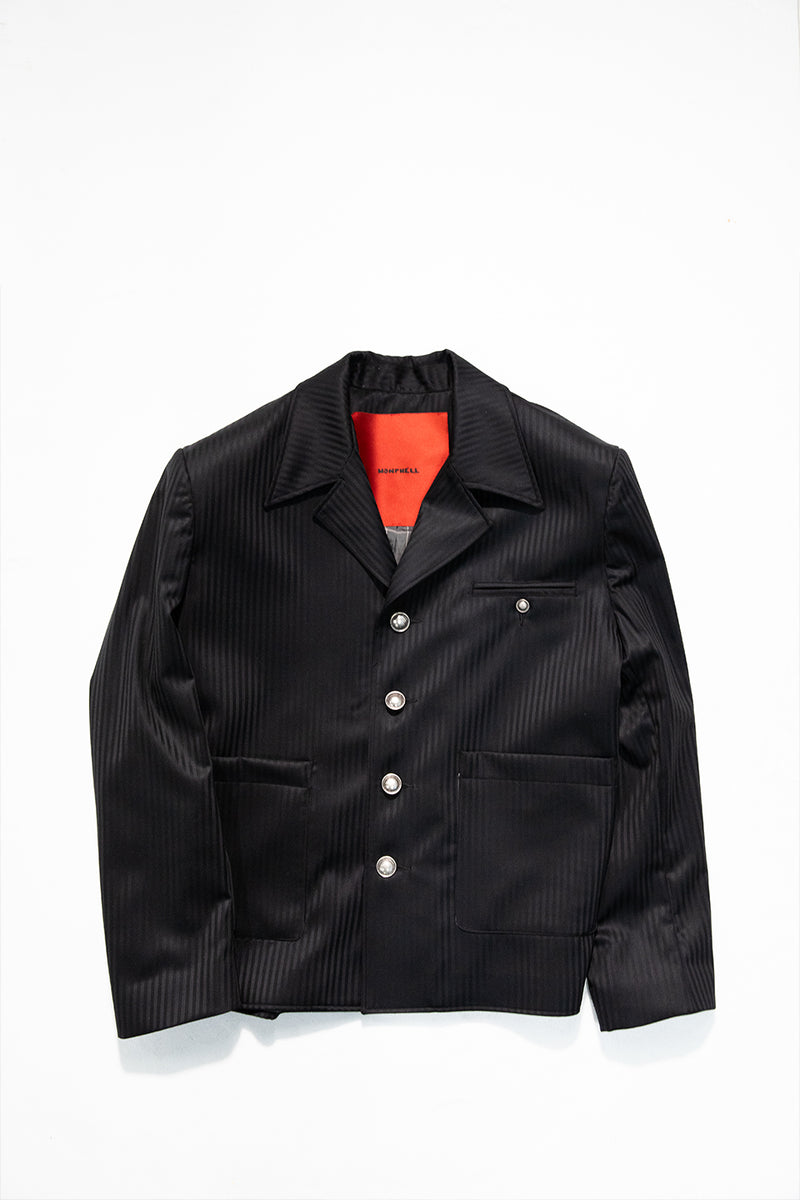 "Elia" Black pinstripe jacket