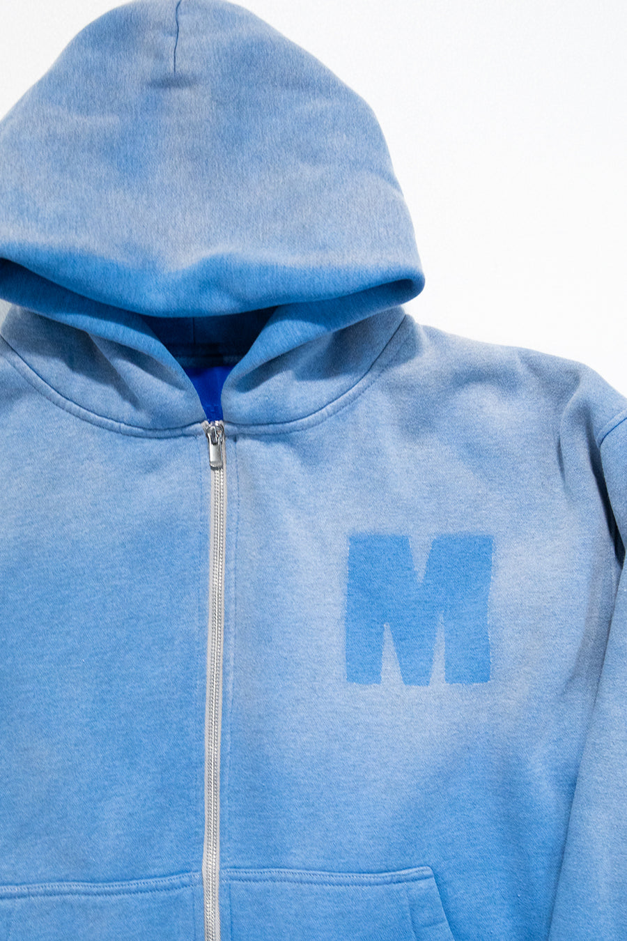 "TULLY" zip hoodie light blue