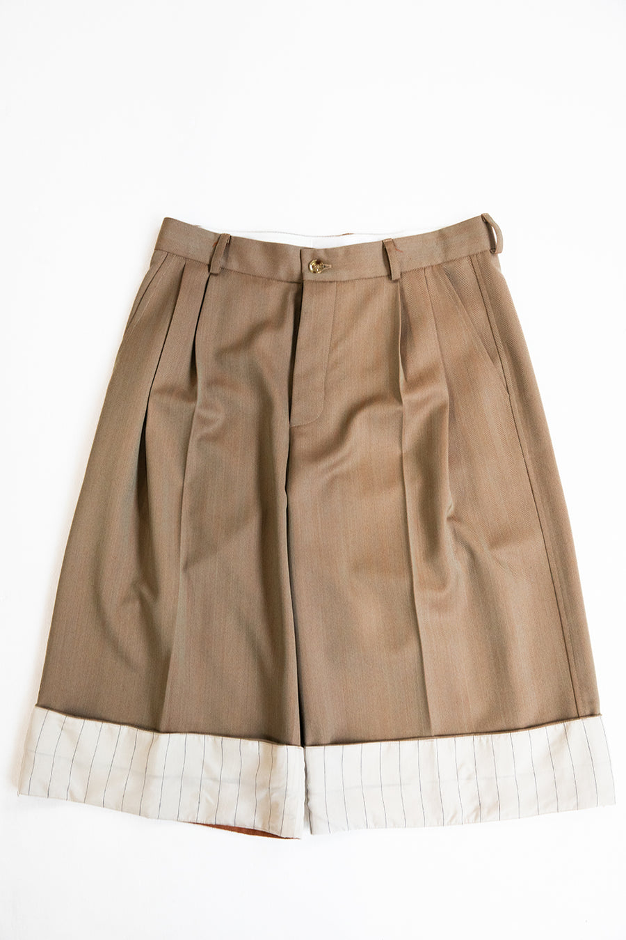 "SABEL" Wool 3/4 short with cuff hazel
