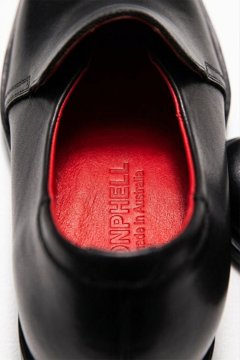 "MOH" mens leather slip on