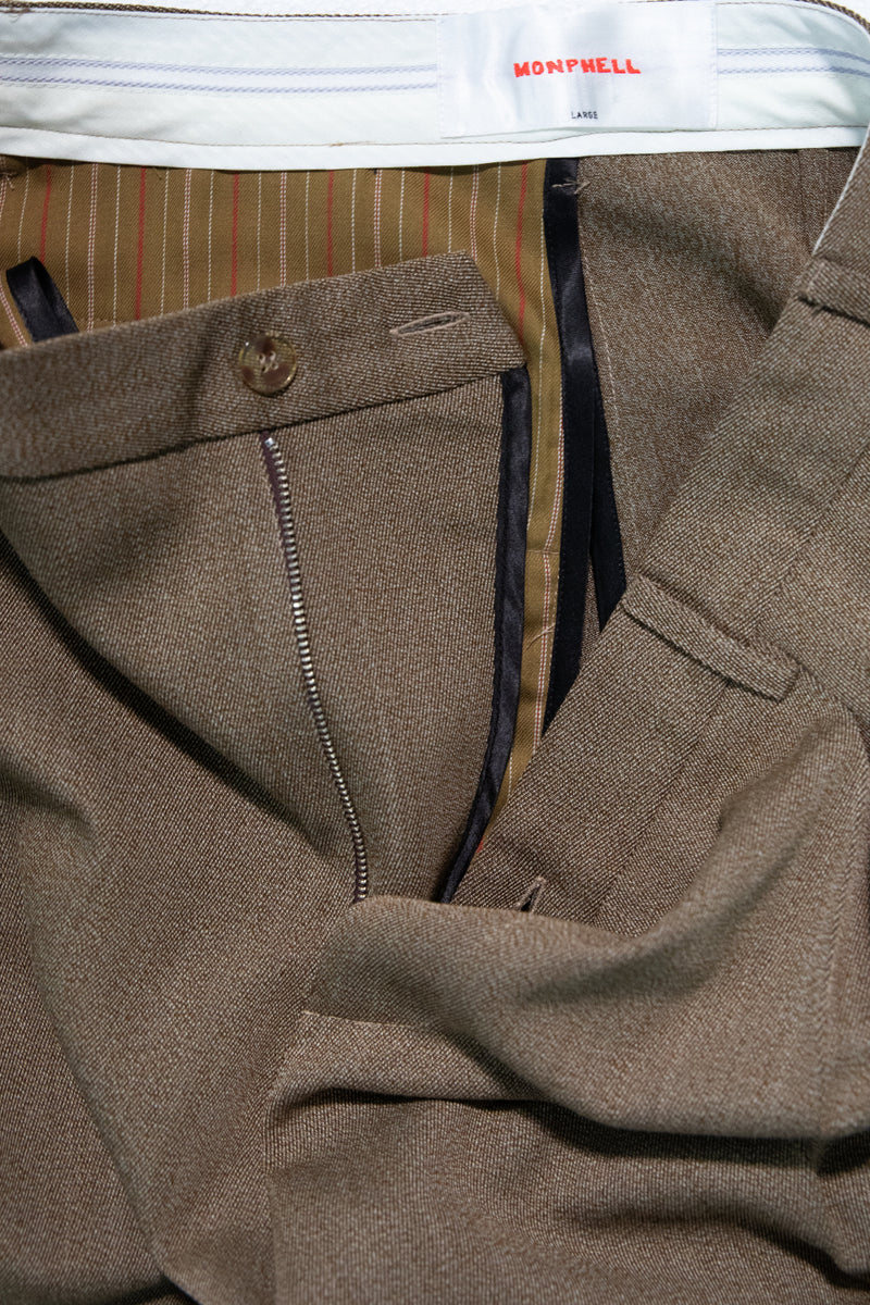 "YUNA" wool trouser sand